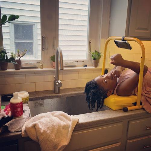 Customer photo review of Shampoo Mat Deluxe