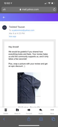 Customer photo review of FU Custom - Regular Fit