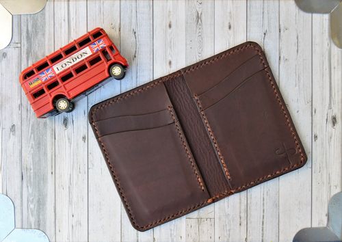 Customer photo review of No.52 | Leather Vertical Wallet (Digital Pattern)
