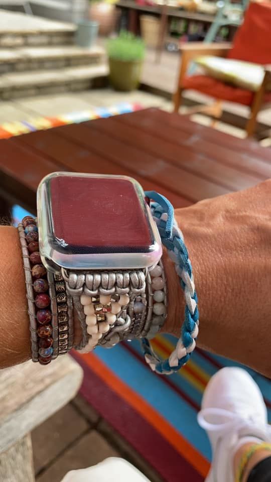 Customer photo review of Healing Turquoise Protection Apple Watch Strap