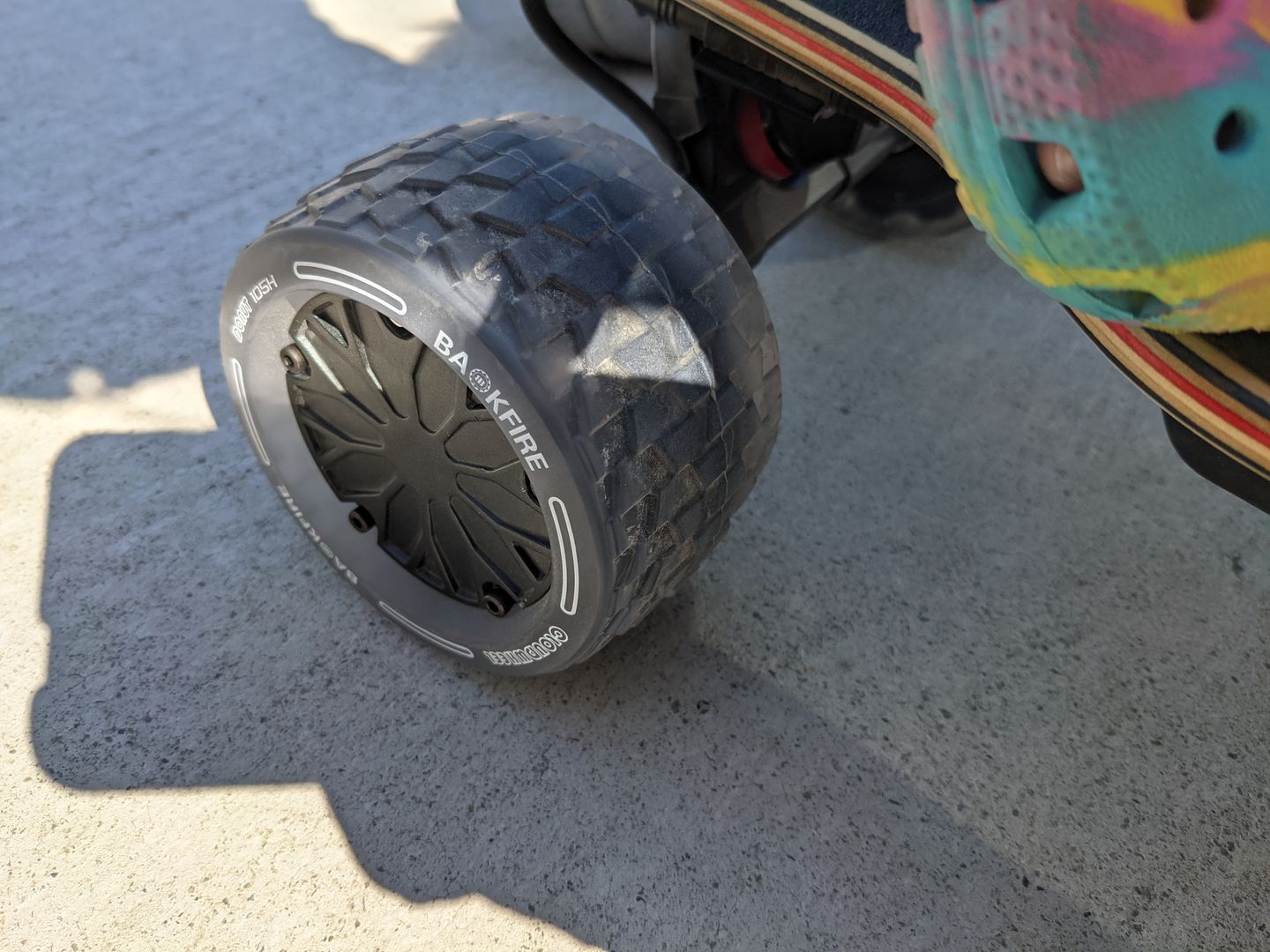 Customer photo review of 105mm Cloud Wheel Donut for Hub motors: G3, G3 Plus, G2 black, Galaxy and Mini