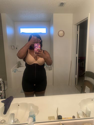 Customer photo review of Booty Boosting Full Body Shaper