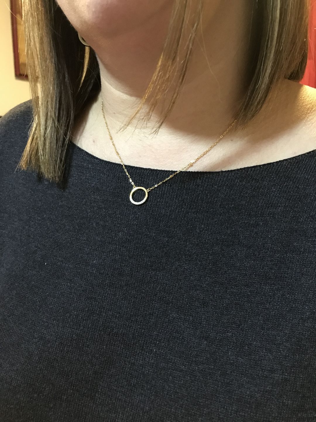 Customer photo review of COLLAR LEA BAÑADO EN ORO