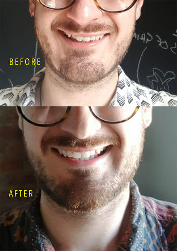 Customer photo review of Inches - Hair & Beard Oil