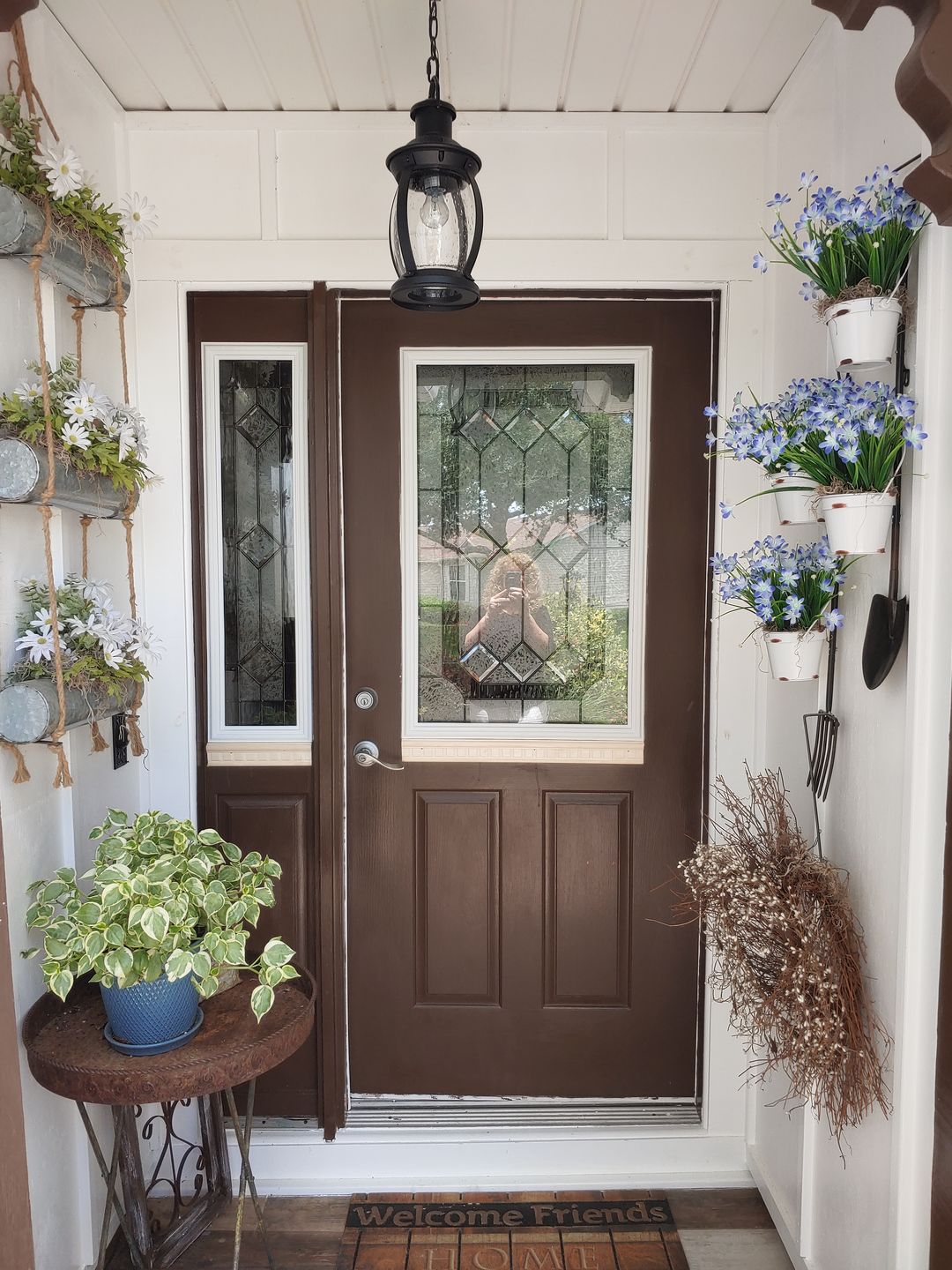 Customer photo review of Stratford Glass and Frame Kit (Half Lite 22" x 36" Glass Size)