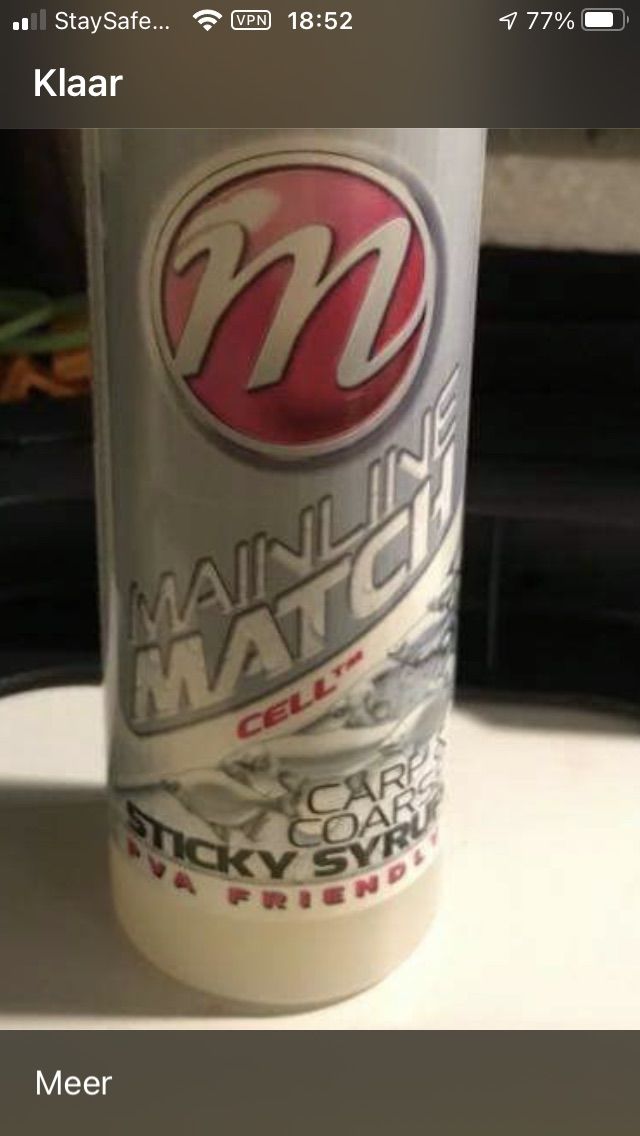 Customer photo review of MATCH CARP & COARSE STICKY SYRUP 250ml - 7 Opties