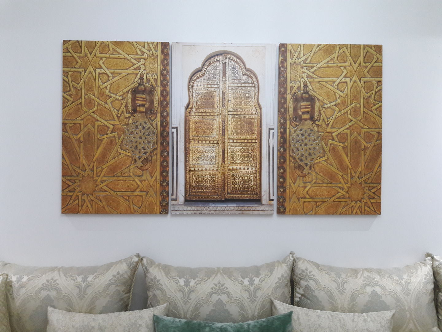 Customer photo review of Golden Gate - Set de tableaux décoratifs modernes