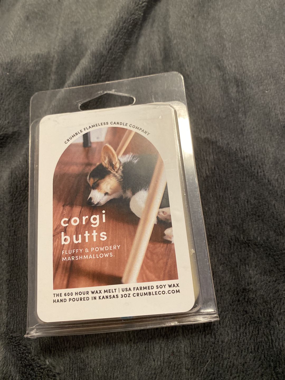 Customer photo review of Corgi Butt Wax Melts