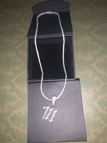 Customer photo review of Custom Paintbrush Letters Bust Down Piece