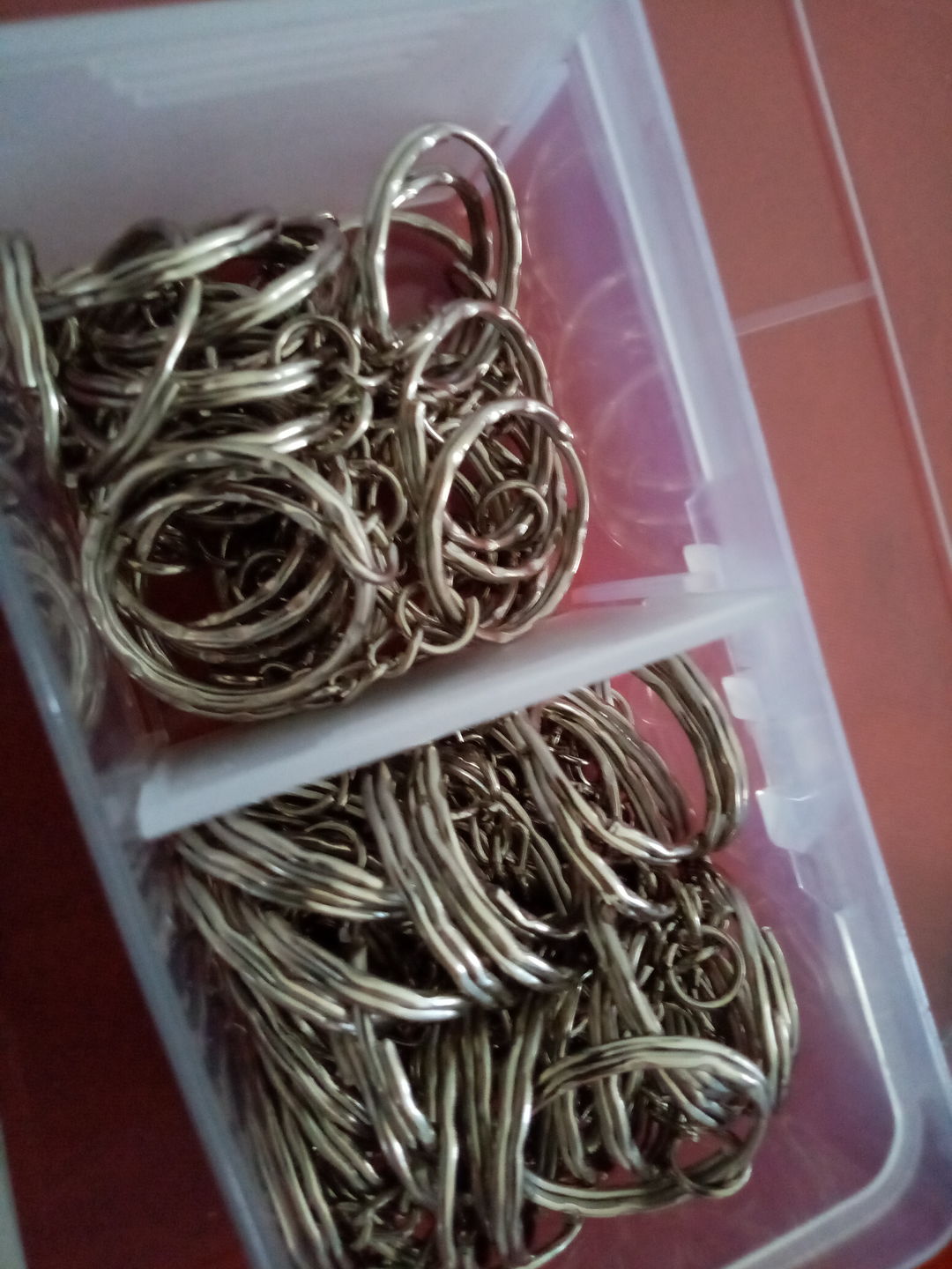 Customer photo review of Pack 100 Argollas de llavero