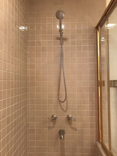 Customer photo review of 3-Spray Low Flow Handheld Shower Head Set