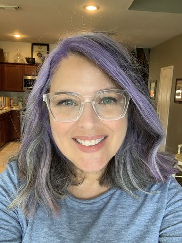 Customer photo review of Glitter Blue Contact Lenses(12 months wear)