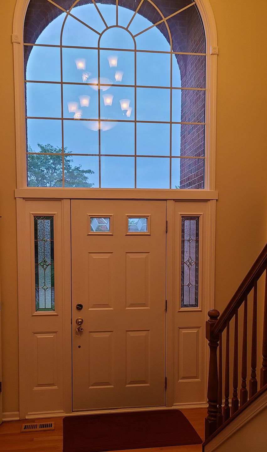 Customer photo review of Wexford Glass and Frame Kit (Half Sidelite 8" x 36" Glass Size)