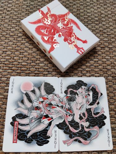 Customer photo review of Sumi Kitsune Tale Teller (Craft Letterpressed Tuck) Playing Cards by Card Experiment