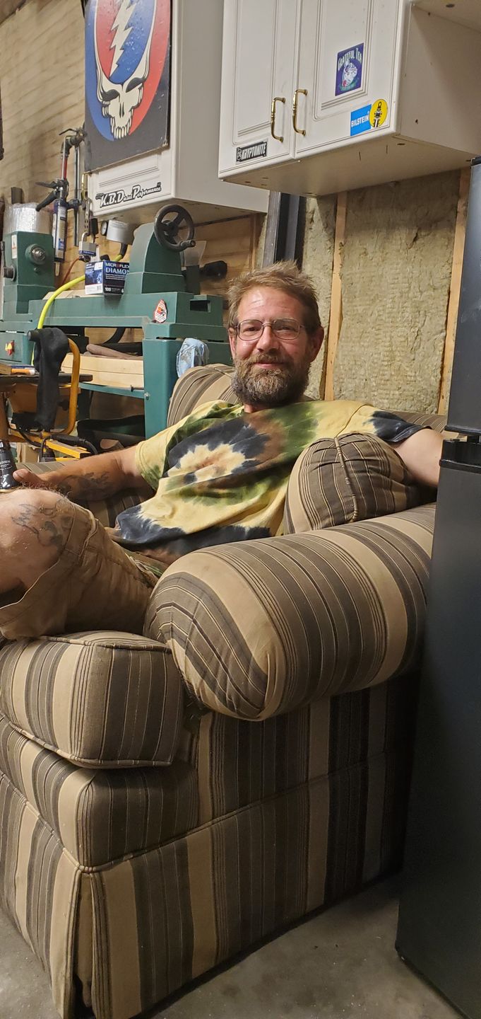 Customer photo review of Camo Swirl Tie Dye T Shirt