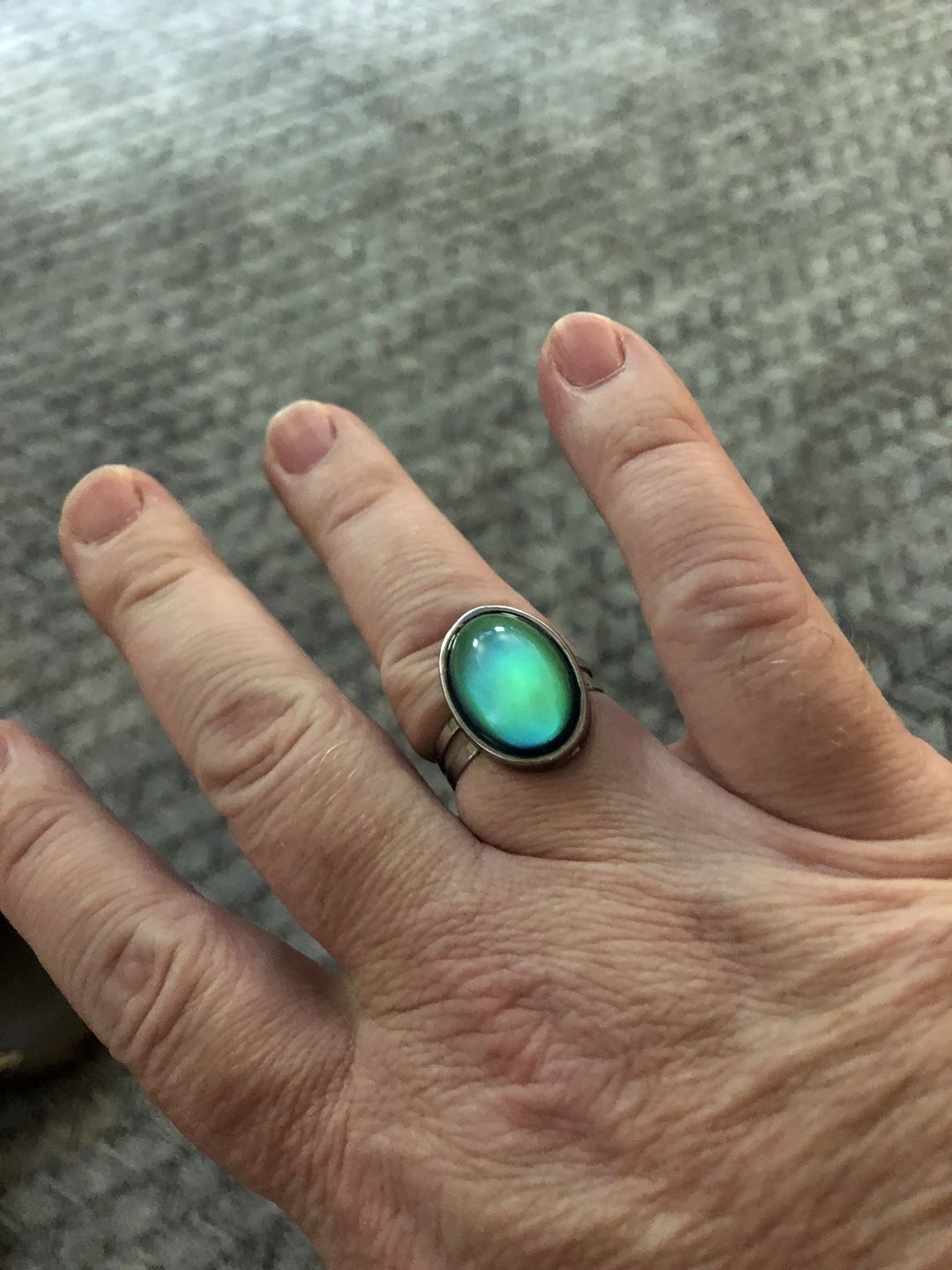 Customer photo review of Oval Mood Ring