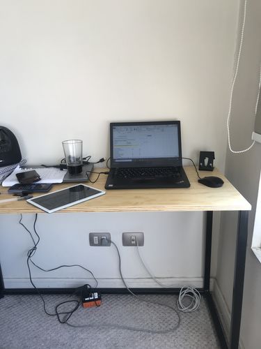 Customer photo review of Escritorio MIMA 120 x 50 Negro