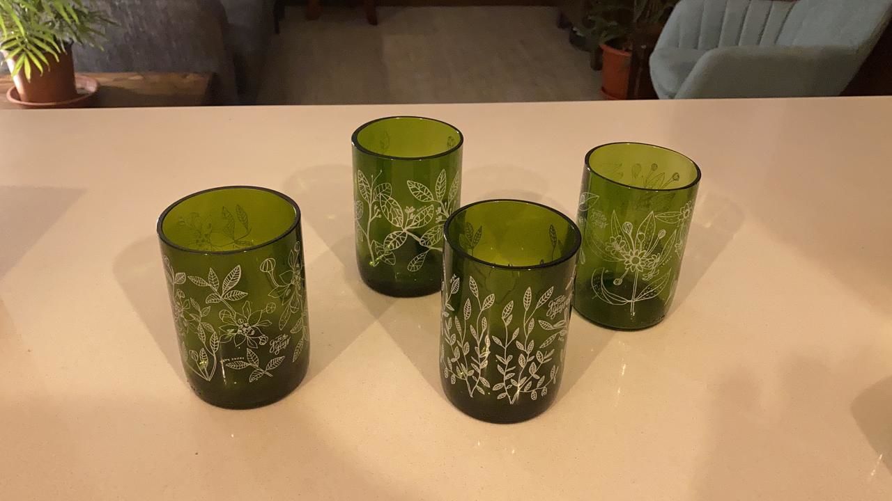 Customer photo review of Reforestemos Juego de 4 Vasos