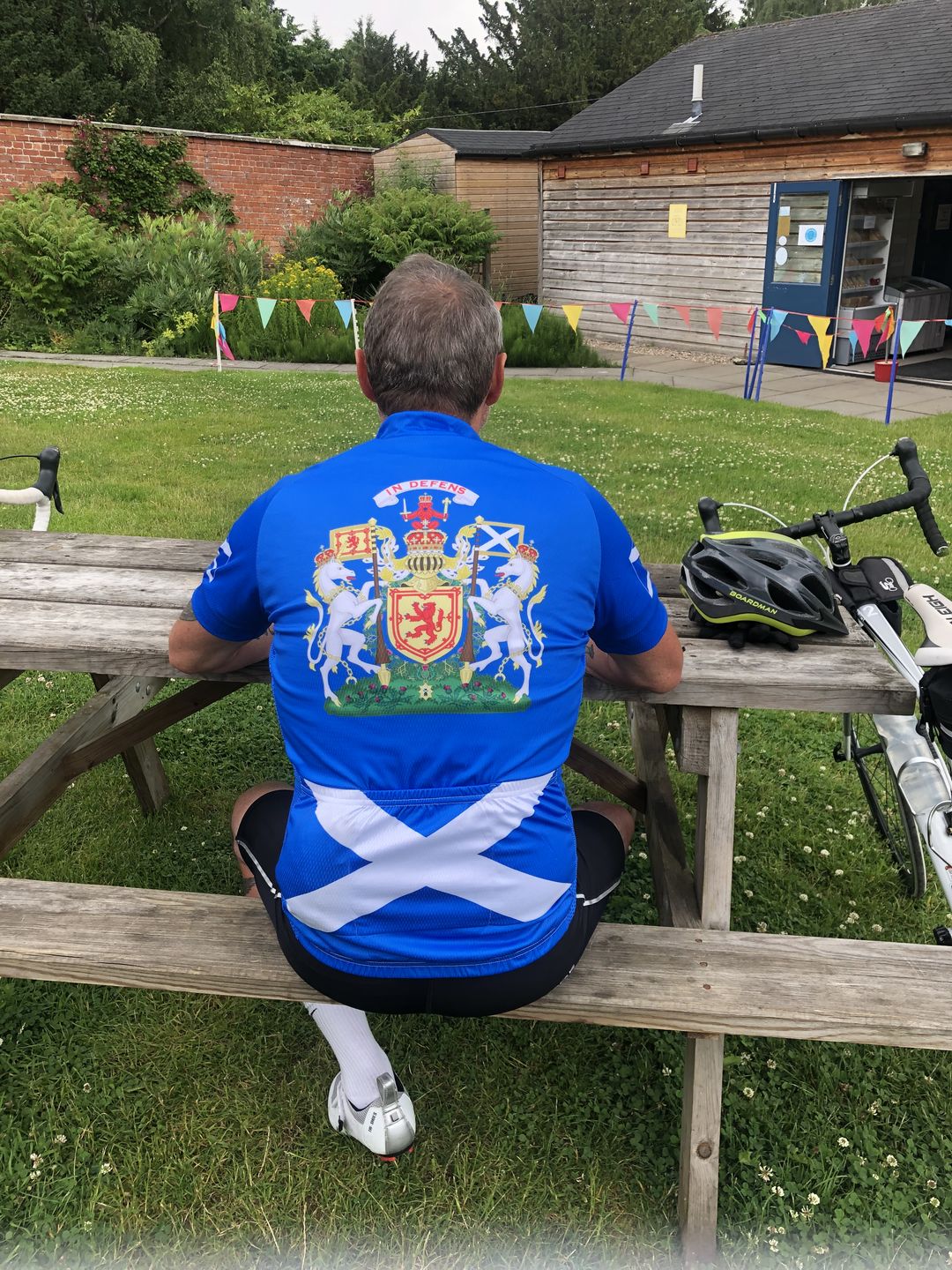 Customer photo review of Scotland Saltire Cycling Jersey