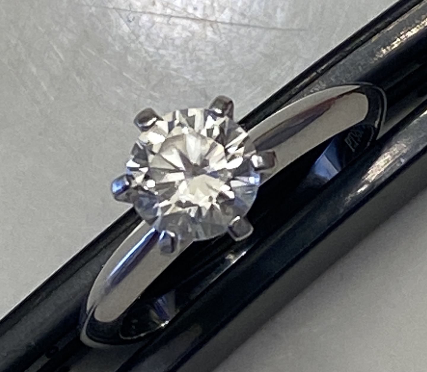Customer photo review of Classics for Hundreds of years, six prong solitaire ring