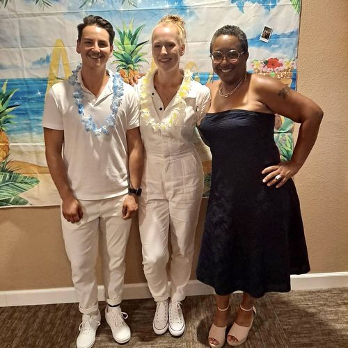 Customer photo review of Pit Crew Jumpsuit White