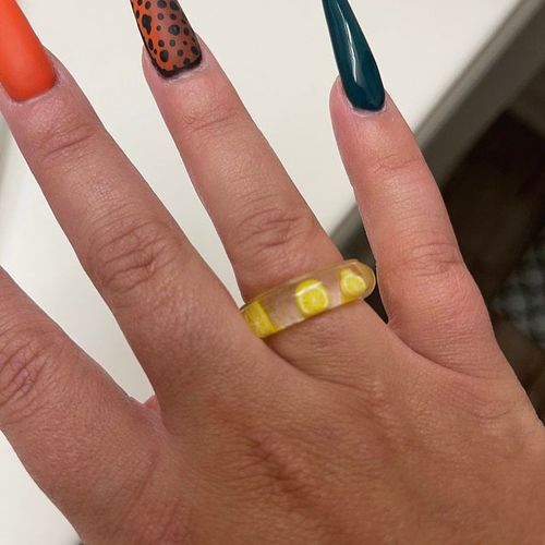 Customer photo review of Aesthetic Clear Fruit Ring