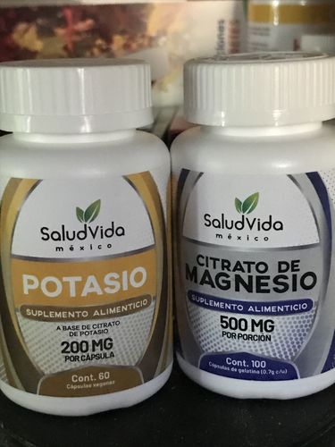Customer photo review of Pack Citratos - Citrato de Magnesio 100 y Citrato de Potasio 60 cápsulas