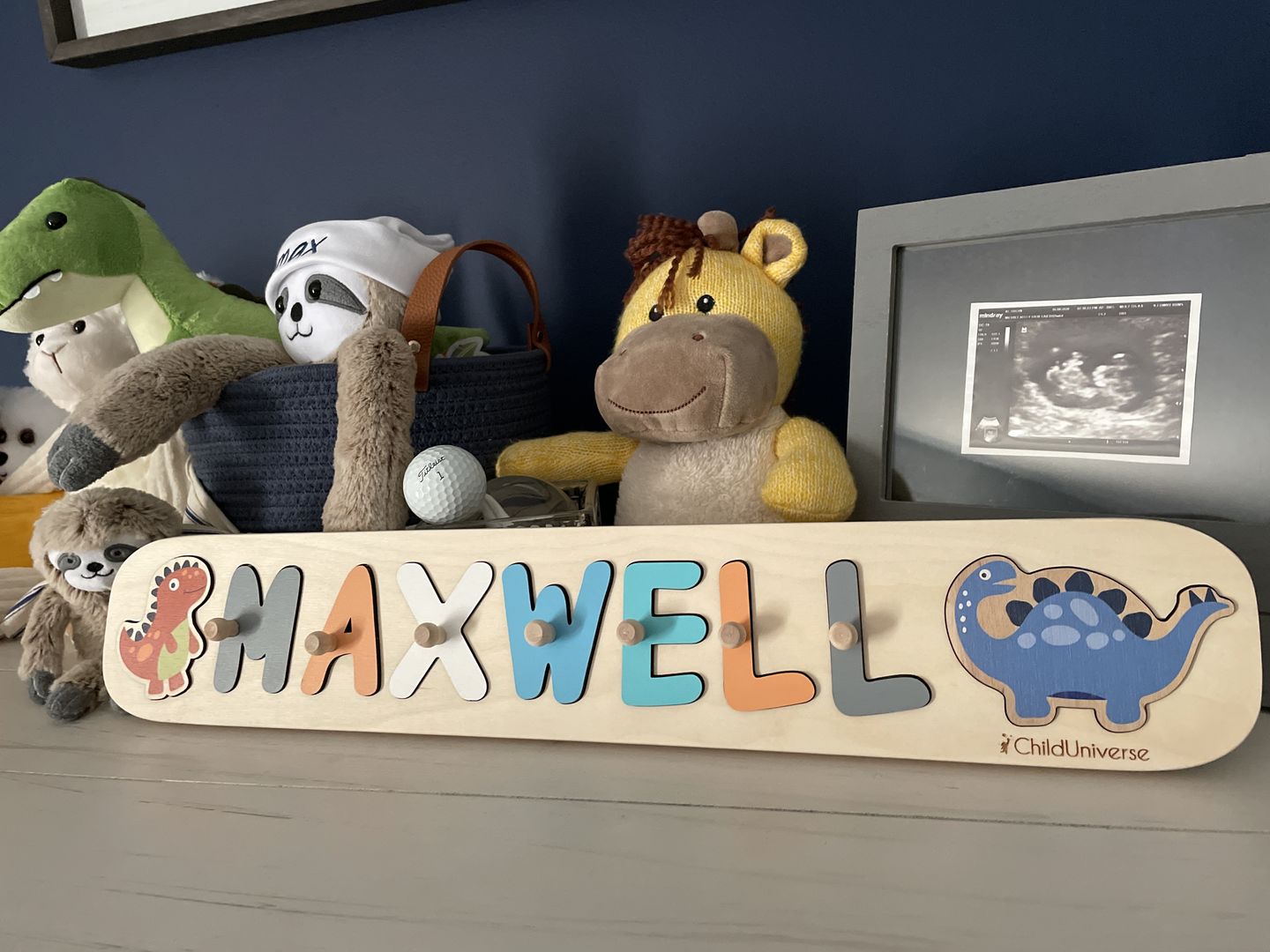 Customer photo review of Boy Dinosaur Name Puzzle