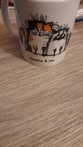 Customer photo review of Mug personnalisé | La vie est meilleure avec des chats