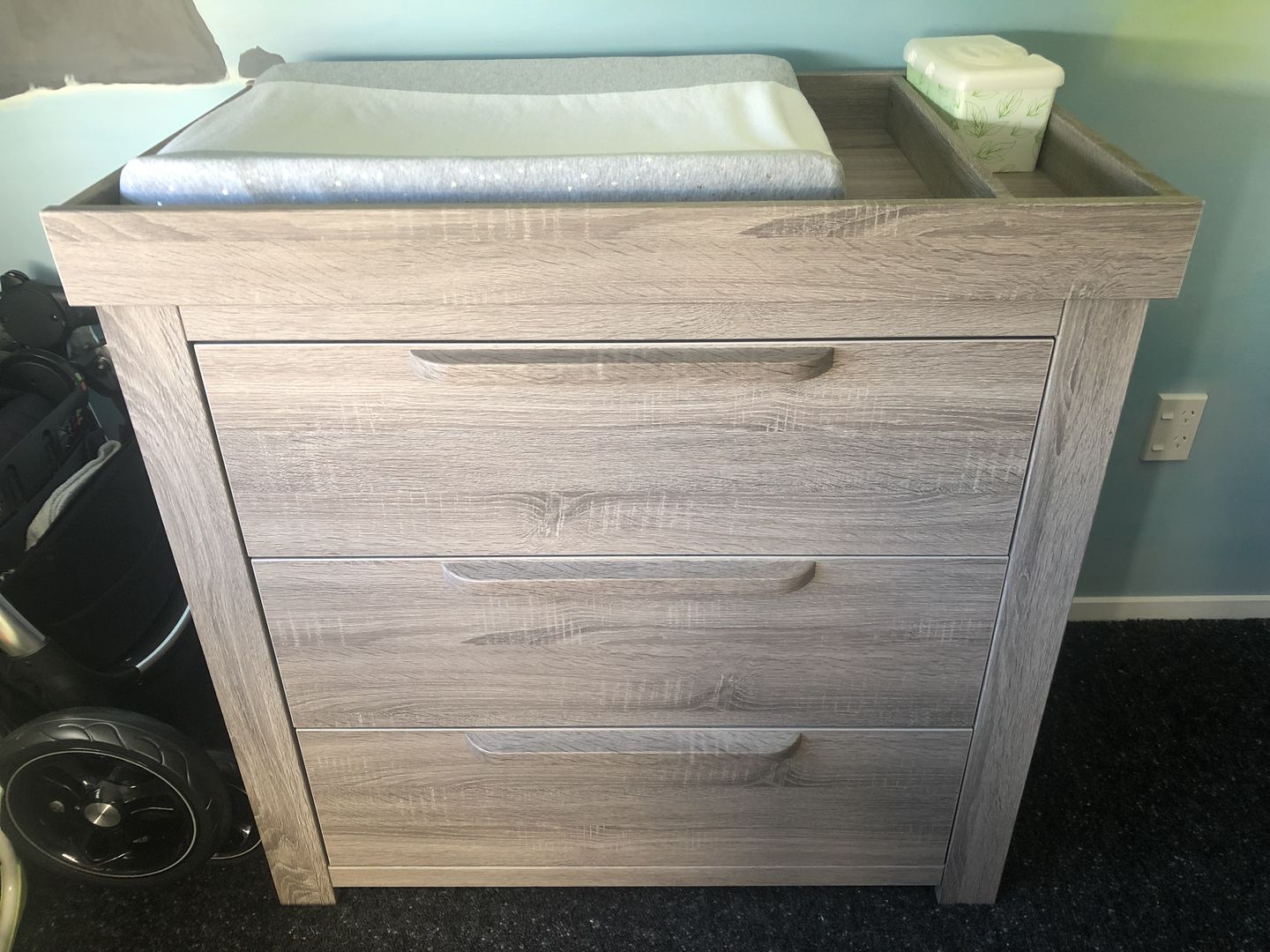 Customer photo review of Mamas and Papas Franklin Dresser Changer - Oak