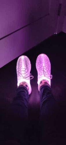Customer photo review of Fiber Optic Shoes