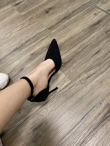 Customer photo review of Pointed Ankle Strap High Heel Sandals ABBY