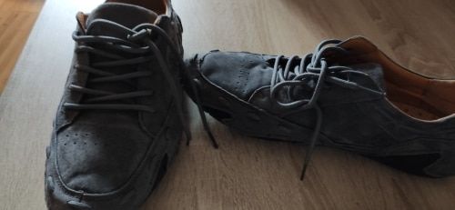 Customer photo review of Handmade Breathable Split Leather Loafers