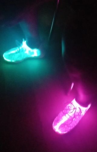 Customer photo review of Fiber Optic Shoes