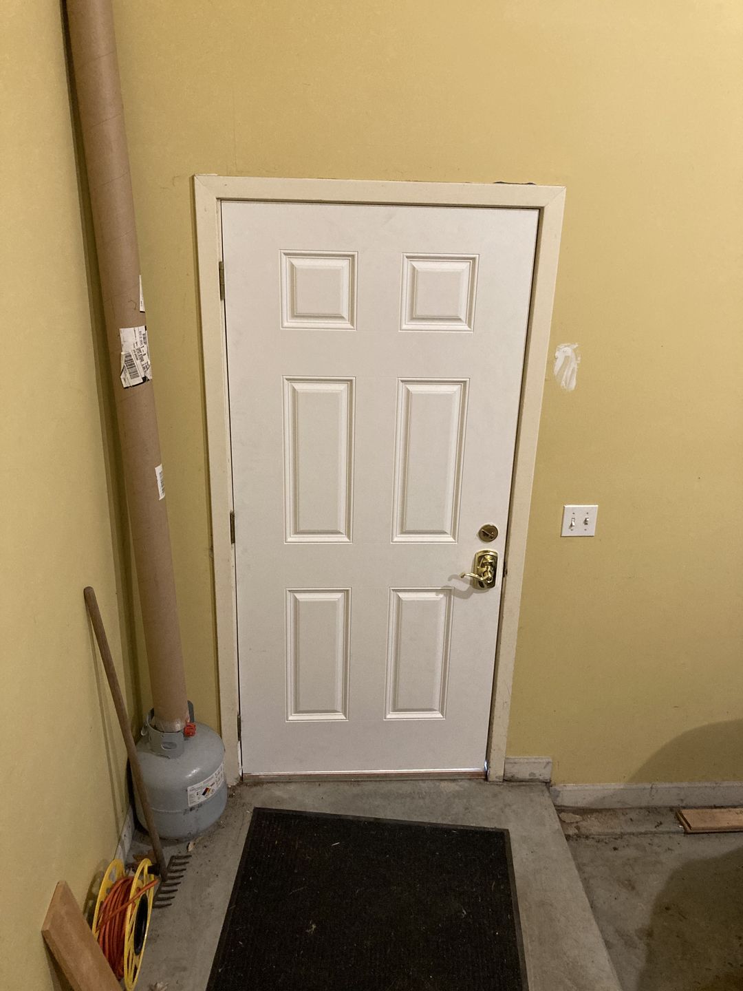 Customer photo review of 36" Smooth Fiberglass Entry Door Slab (6 Panel)