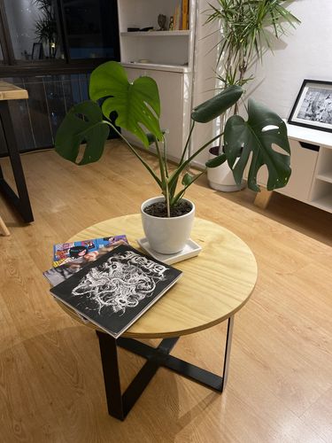 Customer photo review of Mesa de centro Redonda MIMA negro