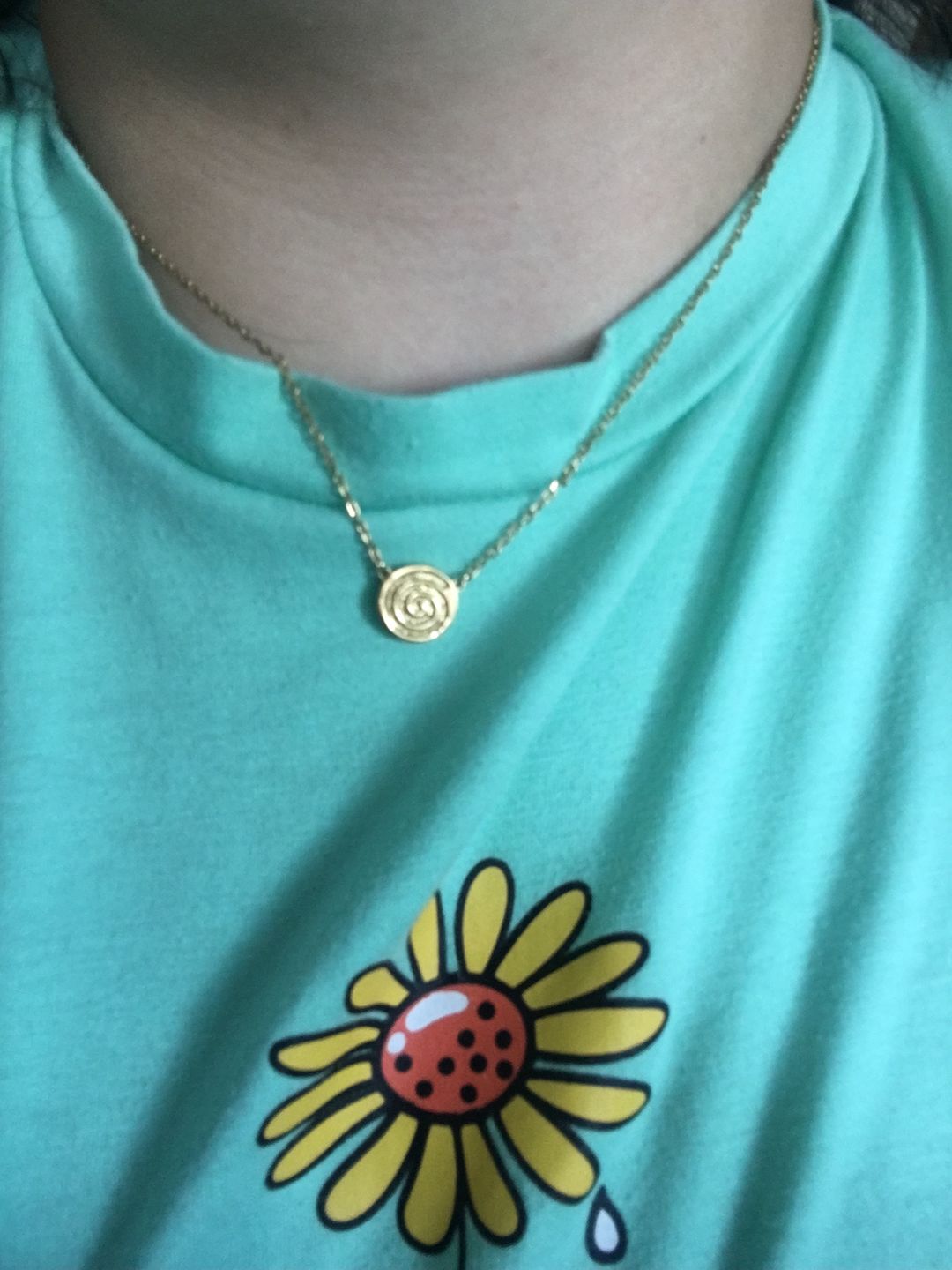 Customer photo review of PROGRESS GOLD CELTIC NECKLACE (Symbolising progression, intuition and creativity)