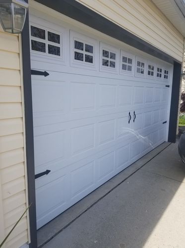 Customer photo review of Decorative Garage Faux Window Accents (16-PC Set)
