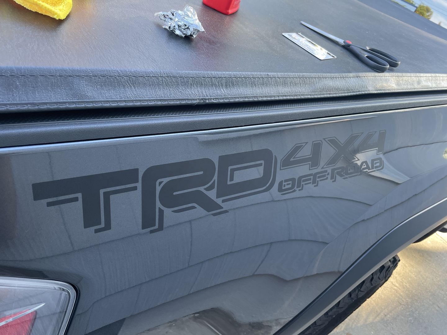 Customer photo review of Set of 2: TRD 4x4 off-road vinyl decal for 2016-2020 Toyota Tacoma Tundra