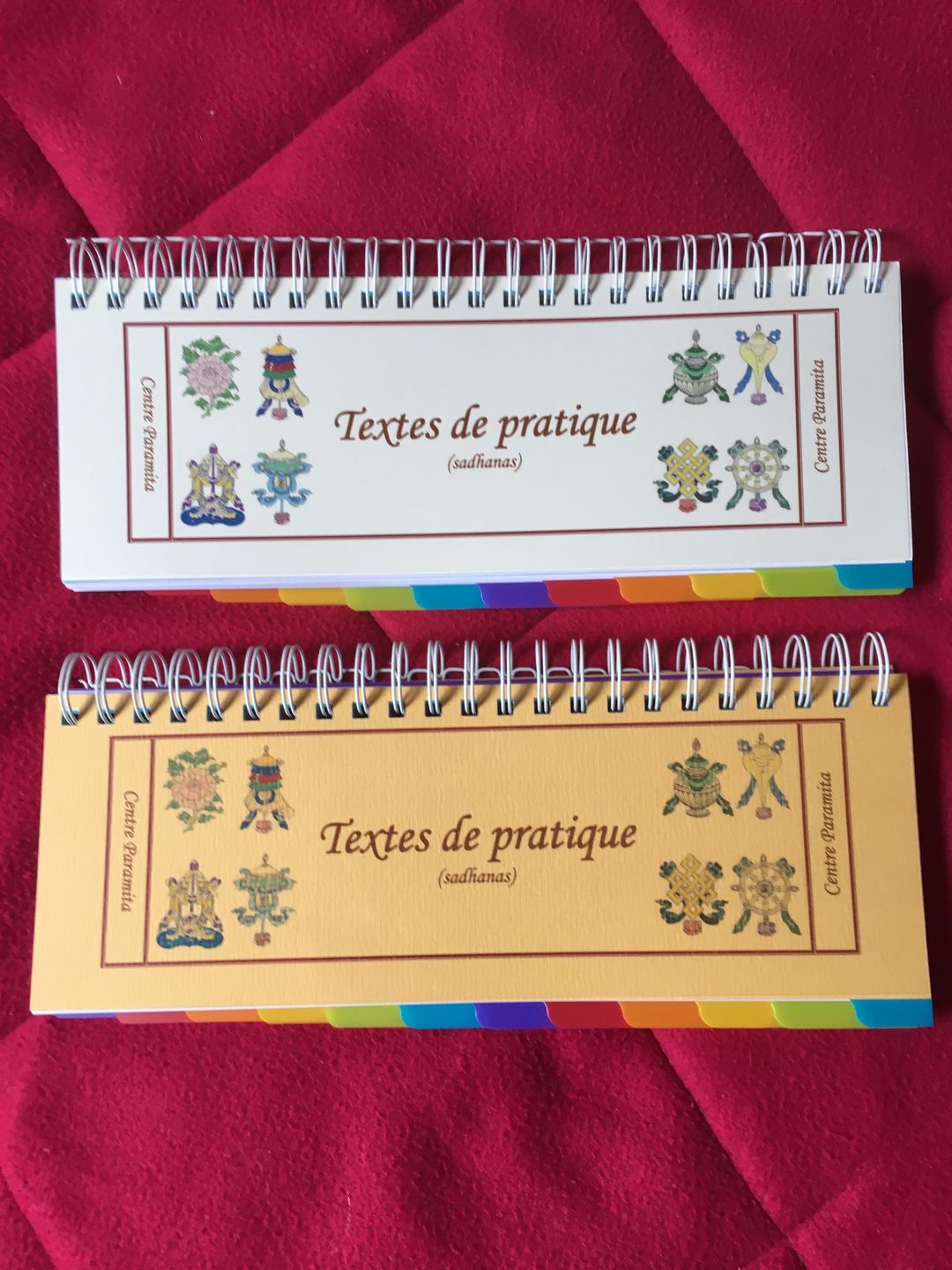 Customer photo review of NOUVEAU | 23 Textes de Pratiques Bouddhistes | Sadhanas 2 Volumes