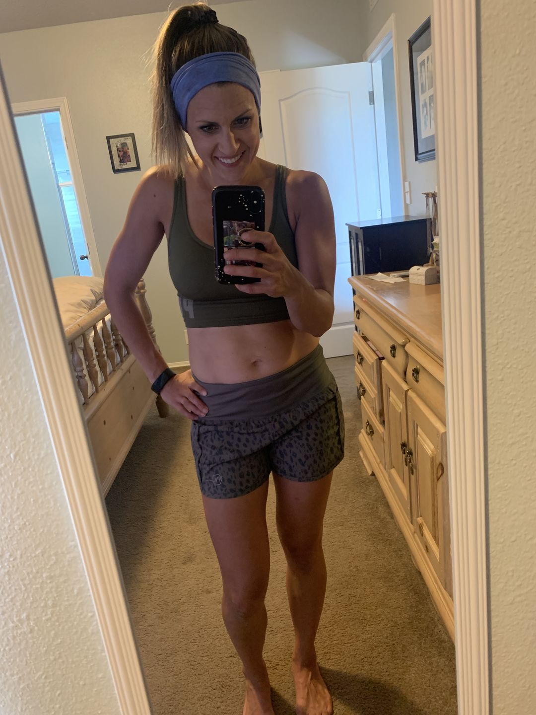 Customer photo review of Elite Shorts - 3.5''- Green Leopard