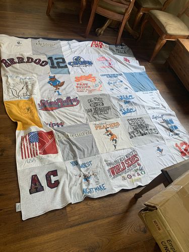 T-shirt quilt featuring usa national team by Anne from CA