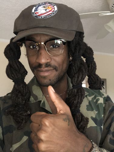 Customer photo review of Big Grey Dad Hat