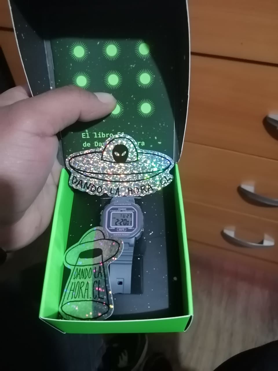 Customer photo review of Reloj Casio Vintage LA-20WH-8ADF Gris Rosado
