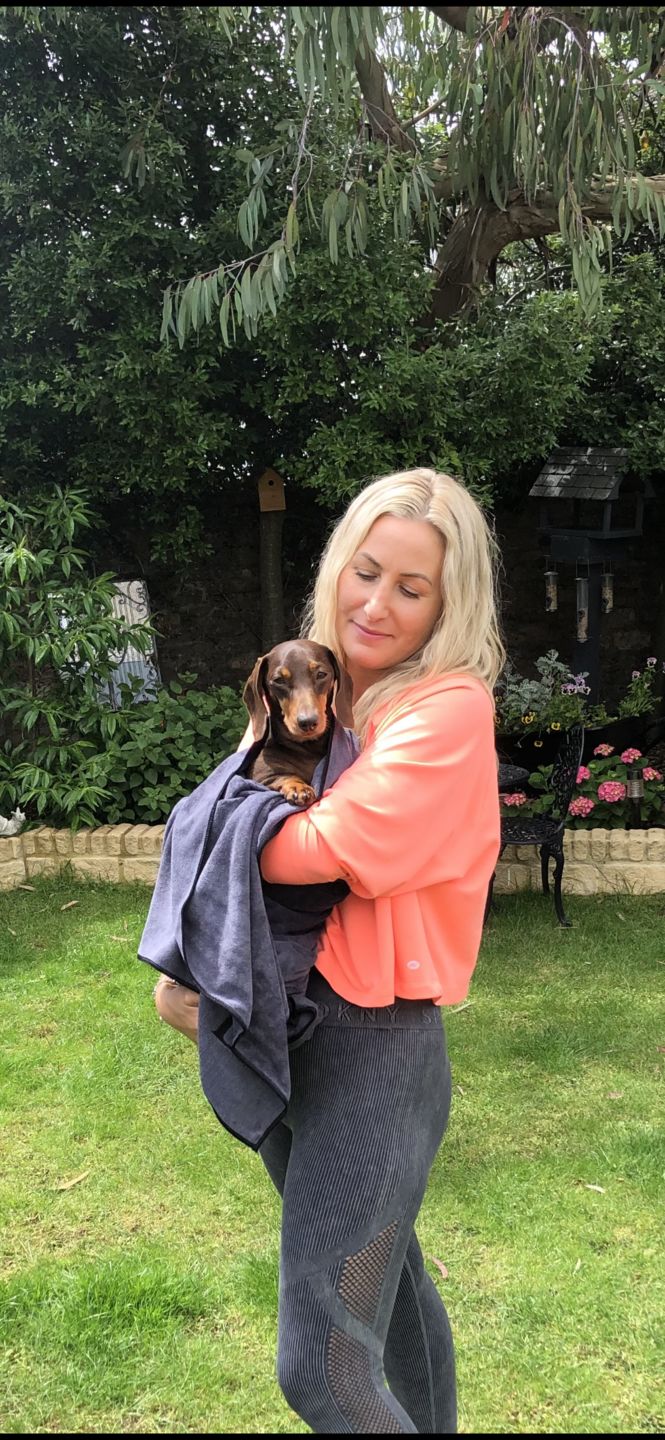 Customer photo review of Luxury Dog Towel