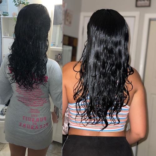 Customer photo review of BEST SELLER! Chad and India’s Root to Tip Bundle| 3 sizes to choose from