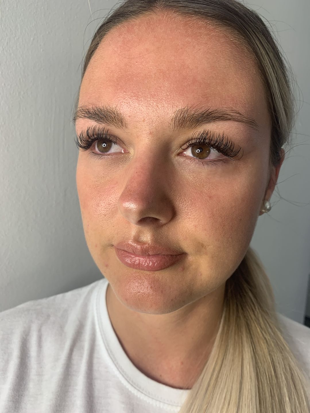 Customer photo review of 0.25 Flat Split Tip Cashmere Eyelash Extensions (16 lines)
