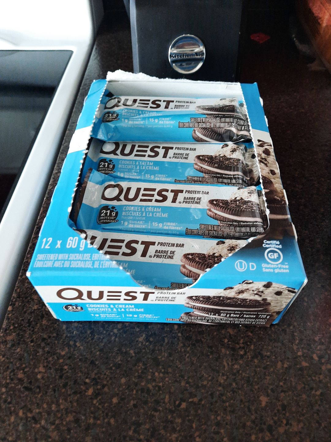 Customer photo review of Quest - Barres protéinées 60g