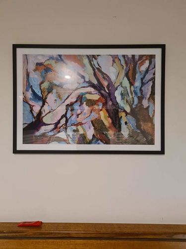 Customer photo review of Eucalypt Forest -  Original Abstract Australian Bush Nature Painting Stretched Canvas Wall Art Print