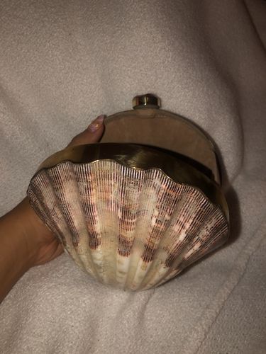 Customer photo review of Ximena Clam Shell Clutch